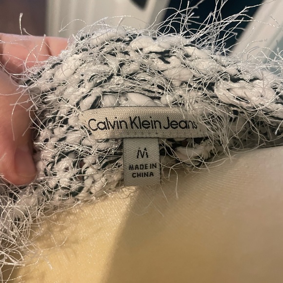 Women’s Calvin Klein long sweater black and white - Picture 6 of 6